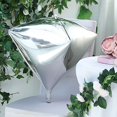 thumbnail image 1 of BalsaCircle 3 Silver 4D Diamond Mylar Foil Plain 16" Balloons Wedding Party Decorations, 1 of 4