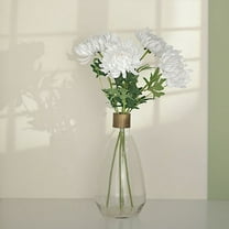 BalsaCircle 3 Stems White 27" Long Artificial Chrysanthemum Silk Flowers Party Events Home Decorations Supplies