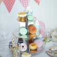 thumbnail image 1 of BalsaCircle 3 Tiers Metallic Silver 14" Cake Cupcake Stand, 1 of 8