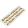 thumbnail image 1 of BalsaCircle 3 strips 5" Gold Rhinestone Self-Adhesive Stickers Gems, 1 of 6