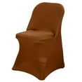 thumbnail image 1 of BalsaCircle 30 Cinnamon Brown Spandex Stretchable Folding Solid Chair Covers Slipcovers Wedding decorations, 1 of 8