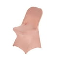 thumbnail image 1 of BalsaCircle 30 Dusty Rose Spandex Stretchable Folding Solid Chair Covers Slipcovers Wedding decorations, 1 of 4