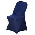 thumbnail image 1 of BalsaCircle 30 Navy Blue Spandex Stretchable Folding Solid Chair Covers Slipcovers Wedding decorations, 1 of 5