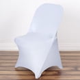 thumbnail image 1 of BalsaCircle 30 White Spandex Stretchable Folding Solid Chair Covers Slipcovers Wedding decorations, 1 of 4