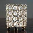 thumbnail image 1 of Balsa Circle 4" Crystal Candle Holder Wedding Centerpiece Gold, 1 of 6