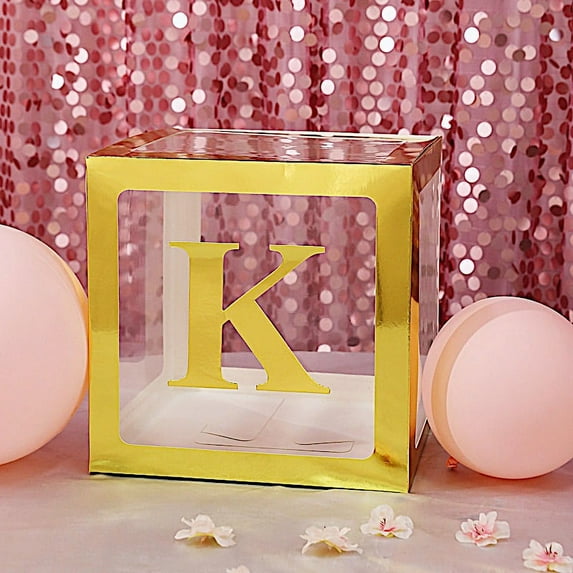 BalsaCircle 4 Gold 5" Letter K Cardstock Stickers Backdrop Wall Party Decorations