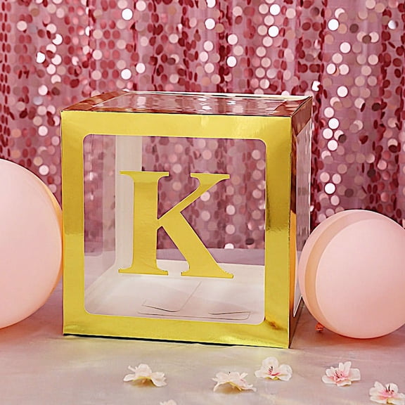 BalsaCircle 4 Gold 5" Letter K Cardstock Stickers Backdrop Wall Party Decorations