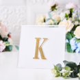 thumbnail image 1 of BalsaCircle 4" Gold Solid Letter K Self-Adhesive Rhinestones Gems Sticker, 1 of 7