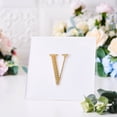 thumbnail image 1 of BalsaCircle 4" Gold Solid Letter V Self-Adhesive Rhinestones Gems Sticker, 1 of 7