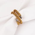 thumbnail image 1 of BalsaCircle 4 Gold Swirl Design Rhinestone Napkin Rings Party Events Reception Decorations Wedding Supplies, 1 of 8