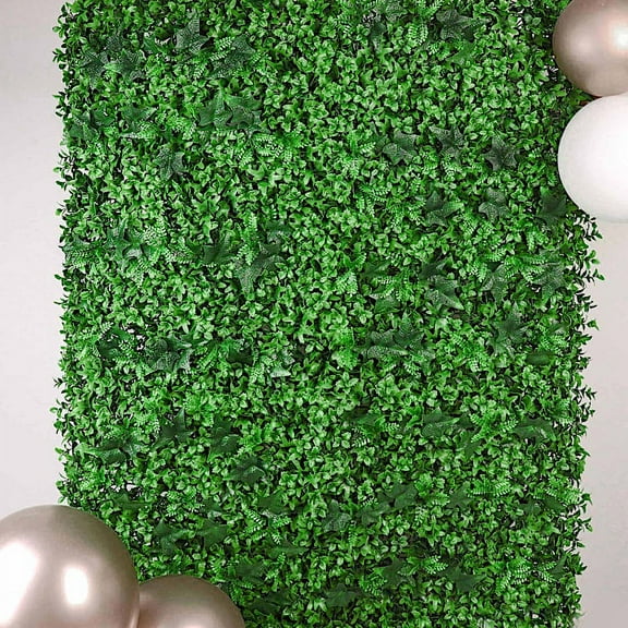 BalsaCircle 4 Green Artificial Ivy Leaves Greenery Foliage Protected Wall Backdrop Panels