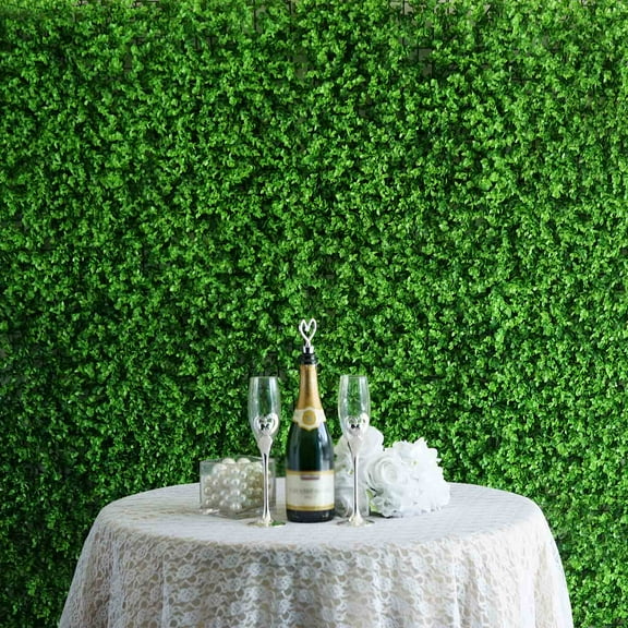 BalsaCircle 4 Green Artificial Mini Leaves Greenery 11 feet Protected Wall Backdrop Panels