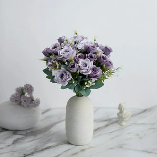 10 Heads Artificial Handmade Silk Lavender Bouquet Flower Wedding  Decoration Home Floral Decor Garden Accessories