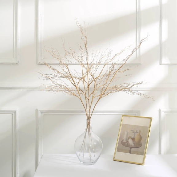 Balsa Circle 4 Metallic Gold 39" Long Stem Artificial Twigs Bendable Willow Sprays Party Events Decorations