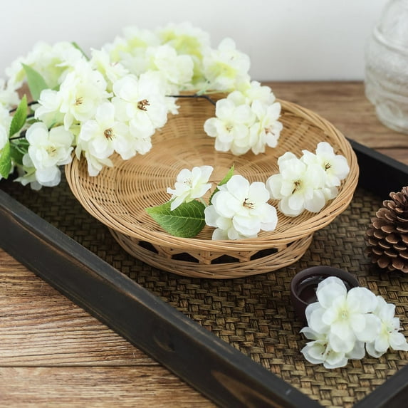 BalsaCircle 4 Pieces 40" Ivory Silk Cherry Blossom Branches Artificial Flowers Centerpieces