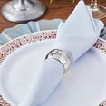 thumbnail image 1 of BalsaCircle 4 Pieces Hammered Napkin Rings Table Top Decorations Party Events, 1 of 8