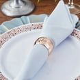 thumbnail image 1 of BalsaCircle 4 Pieces Rose Gold Hammered Napkin Rings Table Top Decorations, 1 of 8