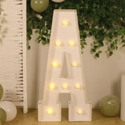 BalsaCircle 4 feet White  Marquee Letter A Warm White LED Lighted Sign Wedding Event Graduation Party