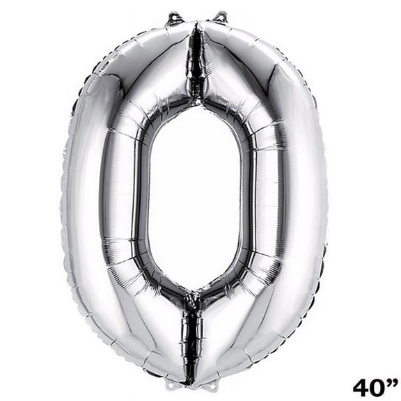 BalsaCircle 40" Silver Mylar Foil Plain Balloon Wedding Event Graduation Party