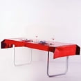 thumbnail image 1 of BalsaCircle 40" x 90" Red Metallic Rectangular Disposable Plastic Tablecloth Tables, 1 of 7