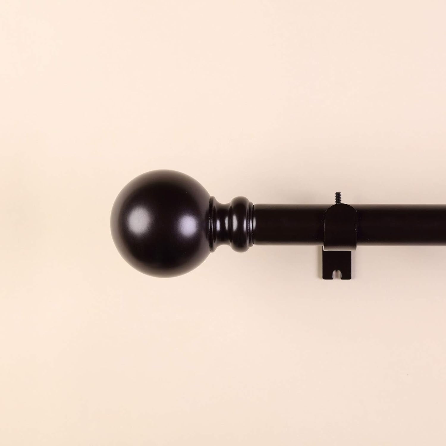 BalsaCircle 42126Inch Long Brown Adjustable Metal Curtain Rod Set