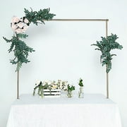 BalsaCircle 42 Gold Adjustable Over The Table Rod Stand Metal Arch Party Wedding Decorations