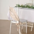 thumbnail image 1 of BalsaCircle 5 Beige Accordion Crinkle Taffeta Chair Sashes Wedding Party, 1 of 8
