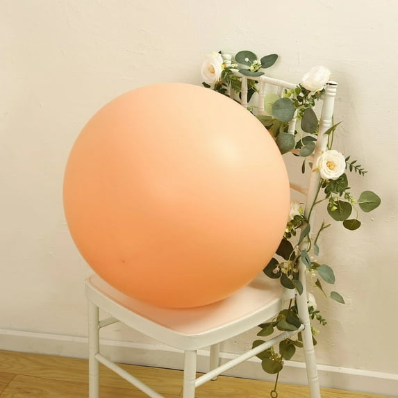 BalsaCircle 5 Blush 36 in Round Matte Pastel Latex Biodegradable Balloons Wedding Reception Events Birthday Party Decorations Supplies