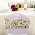 thumbnail image 1 of BalsaCircle 5 Champagne 10" Big Payette Sequined Chair Sashes Catering, 1 of 6