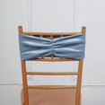 thumbnail image 1 of BalsaCircle 5 Dusty Blue Velvet Ruffled Stretch Chair Sashes Wedding Party Catering Decorations, 1 of 7