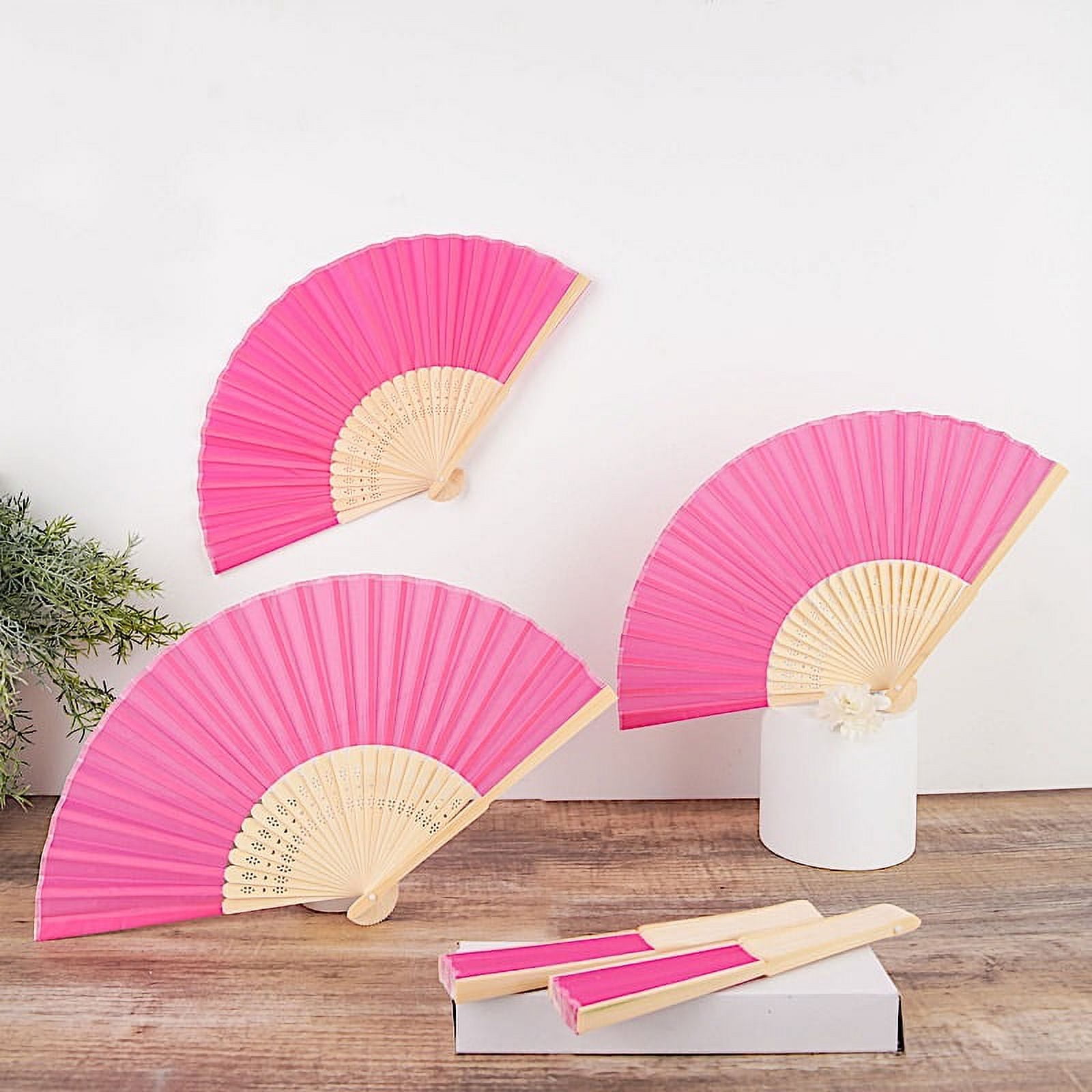 Adorainbow Hand Fans for Wedding Women Handheld Fan Bride Fan Decorative  Fan Wedding Fans for Women Wedding Favors for Guests Stage Show Fan Fans  for