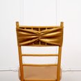 BalsaCircle 5 Gold Velvet Ruffled Stretch Chair Sashes Wedding Party ...