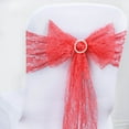 thumbnail image 1 of BalsaCircle 5 Lace Chair Sashes Bows Ties Coral, 1 of 4