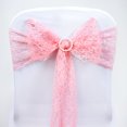 thumbnail image 1 of BalsaCircle 5 Lace Chair Sashes Bows Ties Rose Quartz Pink, 1 of 4