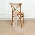 thumbnail image 1 of Balsa Circle 5 Nude Gauze Cheesecloth Cotton Chair Sashes Wedding Party Events Reception Decorations Supplies, 1 of 7