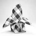 thumbnail image 1 of Balsa Circle 5 Pieces 15" x 15" Black White Gingham Checkered Table Napkins, 1 of 7