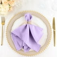 thumbnail image 1 of Balsa Circle 5 Pieces 17" Polyester Fabric Napkins Lavender, 1 of 8