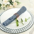 thumbnail image 1 of BalsaCircle 5 Pieces 20" Dusty Blue Sequins Napkins Wedding Decorating Tablecloths Holiday Dinner Party Table Decorations, 1 of 8