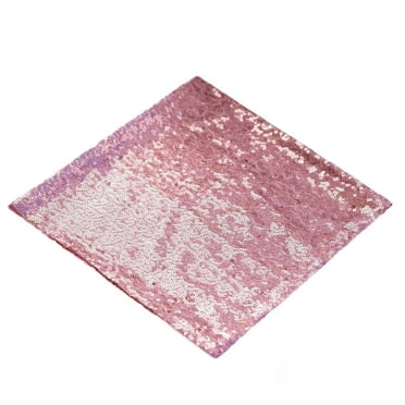BalsaCircle 5 Pieces 20" Pink Sequins Napkins Wedding Decorating Tablecloths Holiday Dinner Party Table Decorations