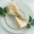 thumbnail image 1 of BalsaCircle 5 Pieces 20" Polyester Fabric Napkins Champagne, 1 of 4
