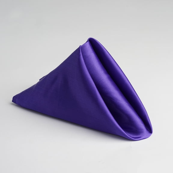 Balsa Circle 5 Pieces 20" Purple Satin Napkins Wedding Party