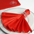 thumbnail image 1 of BalsaCircle 5 Pieces 20" Red Satin Napkins Wedding Party, 1 of 6