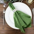 thumbnail image 1 of Balsa Circle 5 Pieces 20" x 20" Olive Green Premium Velvet Napkins Kitchen Home, 1 of 8
