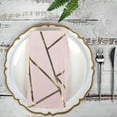 thumbnail image 1 of BalsaCircle 5 Pieces Blush 20" Geometric Design Polyester Dinner Napkins Tablecloths, 1 of 8