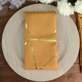 thumbnail image 1 of BalsaCircle 5 Pieces Gold 20" Geometric Design Polyester Dinner Napkins Tablecloths, 1 of 8