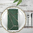 thumbnail image 1 of Balsa Circle 5 Pieces Hunter Green 20" Geometric Design Polyester Dinner Napkins Tablecloths, 1 of 8