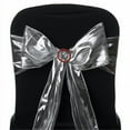 thumbnail image 1 of BalsaCircle 5 Pieces Shiny Metallic Tissue Lame Chair Sashes Bows Ties Wedding Party, 1 of 2