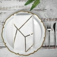 thumbnail image 1 of Balsa Circle 5 Pieces White 20" Geometric Design Polyester Dinner Napkins Tablecloths, 1 of 8