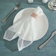 thumbnail image 1 of BalsaCircle 5 Pieces White 20" Premium Polyester Napkins Faux Burlap, 1 of 8