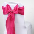 thumbnail image 1 of BalsaCircle 5 Polyester Chair Sashes Bows Ties Fuchsia, 1 of 4